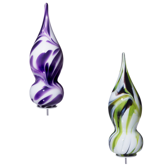 Glasskulptur Jupiter Gartenflair 38cm inkl. Stab