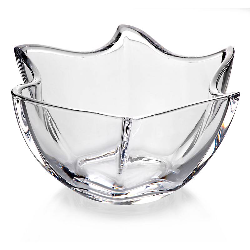 Schale Konfektschale Obstschale Winter Star Transparent D 18 cm Kristall