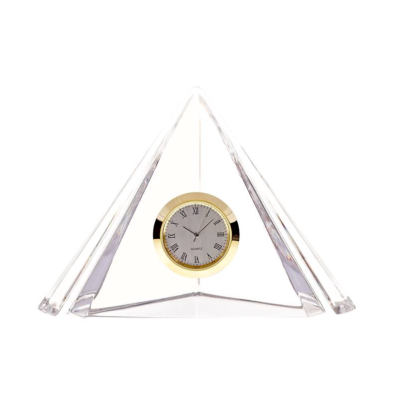 Glaspyramide Uhr (10cm)