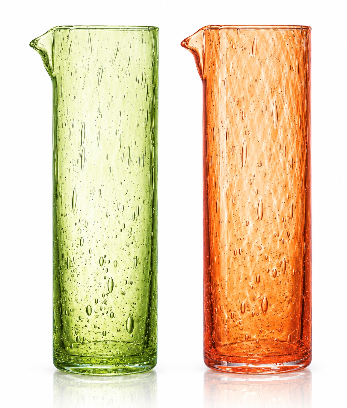 Glaskrug Broc 1000ml mundgeblasen farbig Krug Kanne Handmade