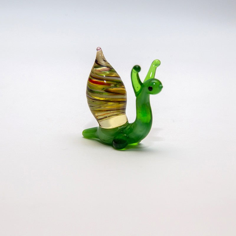 Schnecke Mini Plus 4-5cm Glas Tiere Insekt Figuren Sammeln Vitrine Miniatur