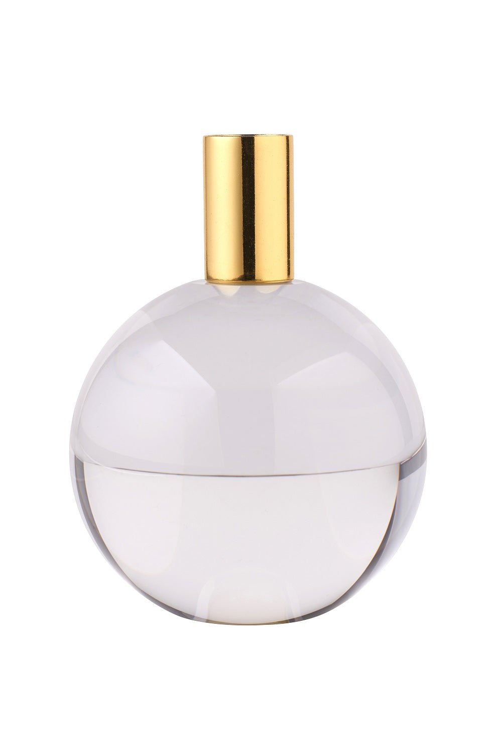Kerzenhalter Kugel Dioptrics Kristallglas klar/gold 13cm