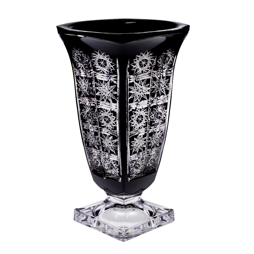 Vase Schleuderstern ca. 33 cm Schwarz