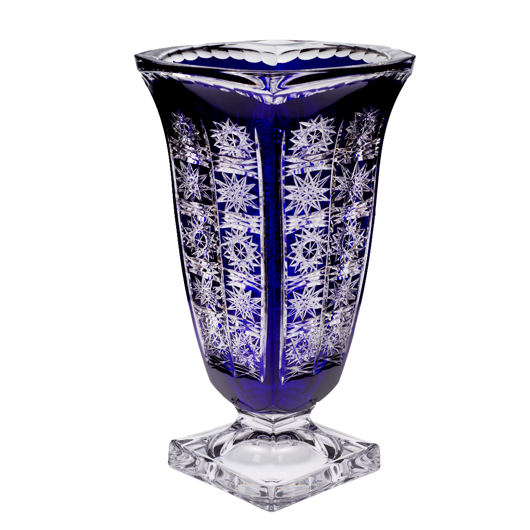 Vase Schleuderstern ca. 33 cm Blau