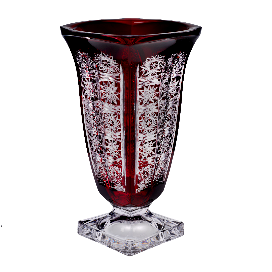Vase Schleuderstern ca. 33 cm Rot