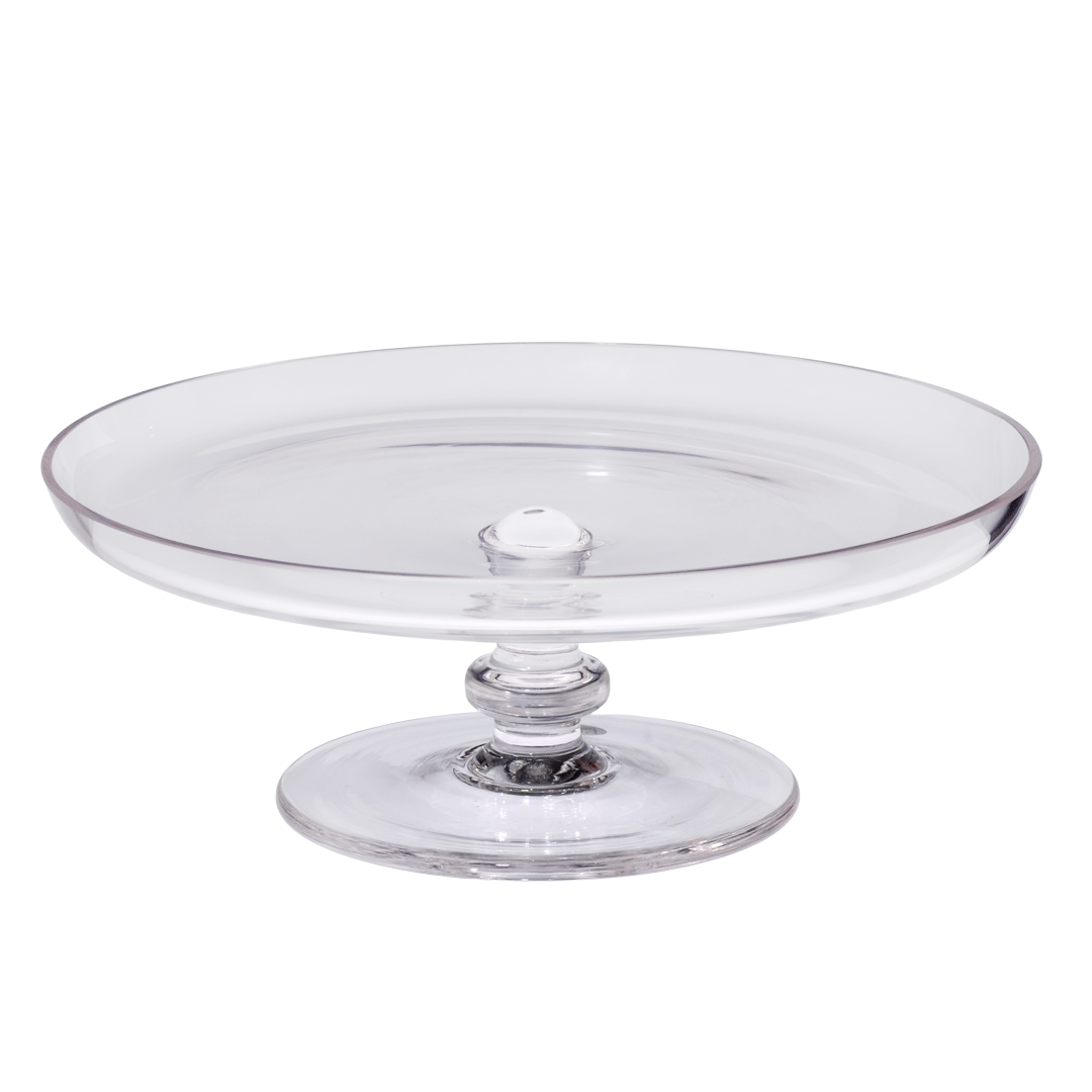 Kuchenplatte auf Fuß Ø ca. 18,cm Transparent