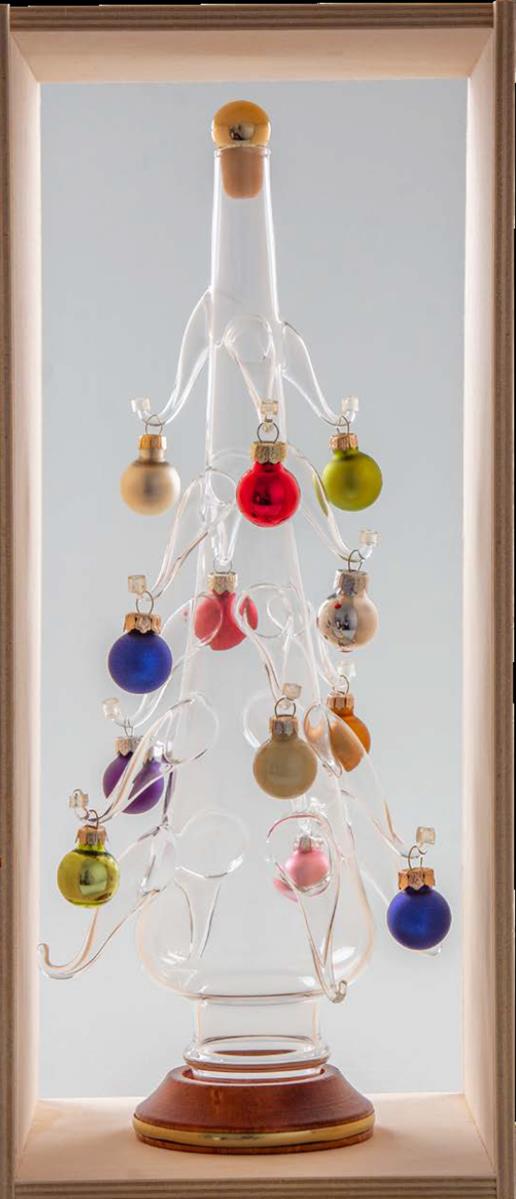 Geschenkflasche Weihnachtsbaum Präsent 350 ml