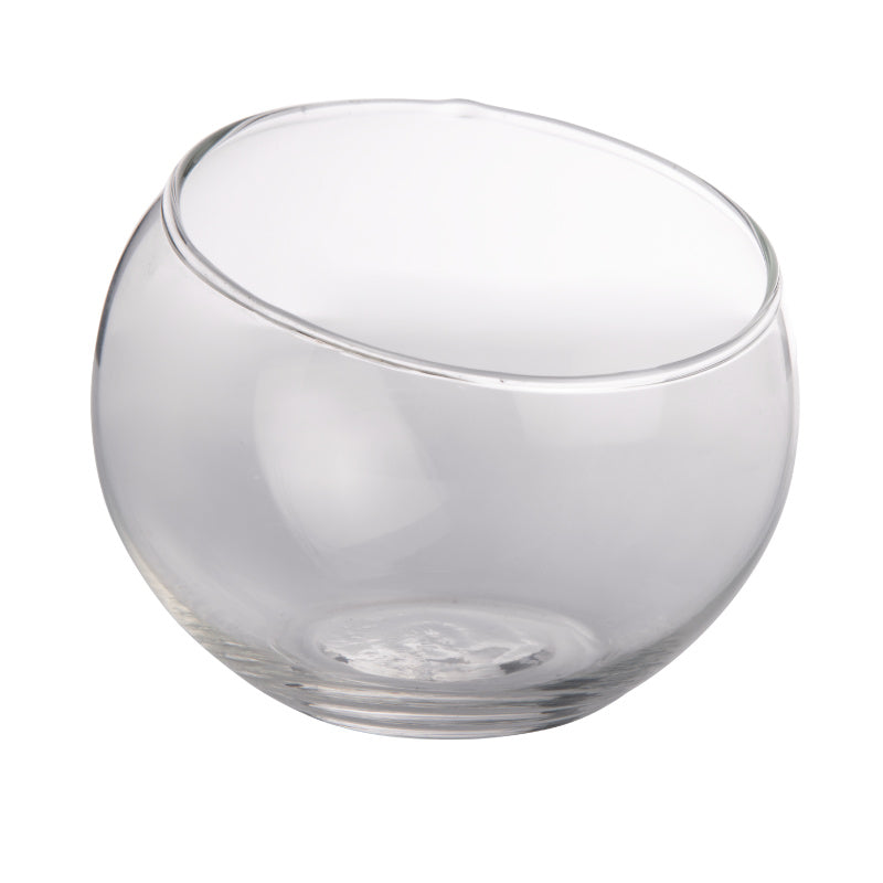 Glasschale Ball 10cm transparent Kugelschale klar Votiv Kerzenglas