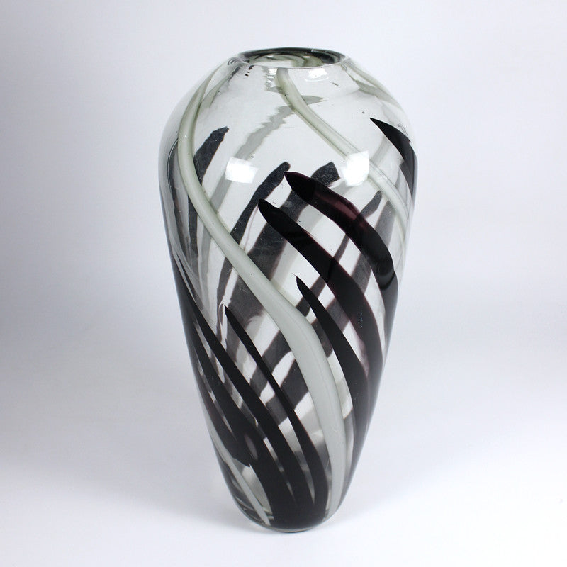 Glasvase Flame 36cm violett