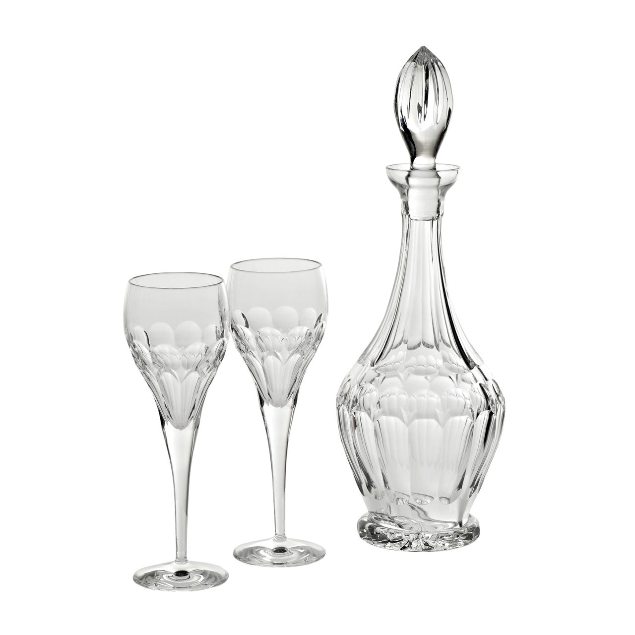 Weinset Karaffe mit 6 Gläsern "Rhombus"