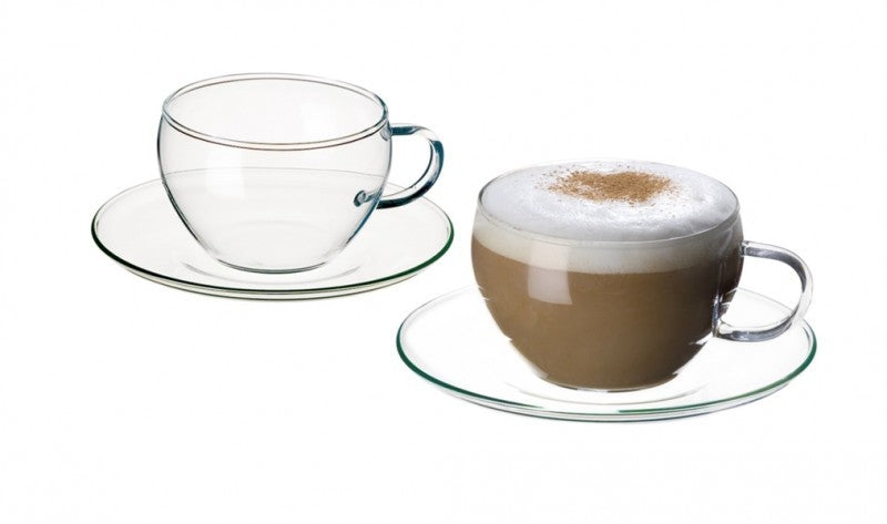 Cappuccinotasse mit Unterteller 4er Set