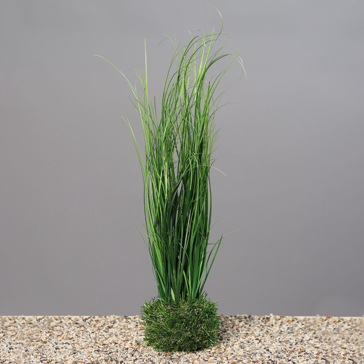Kunstblume Gras mit Erdballen