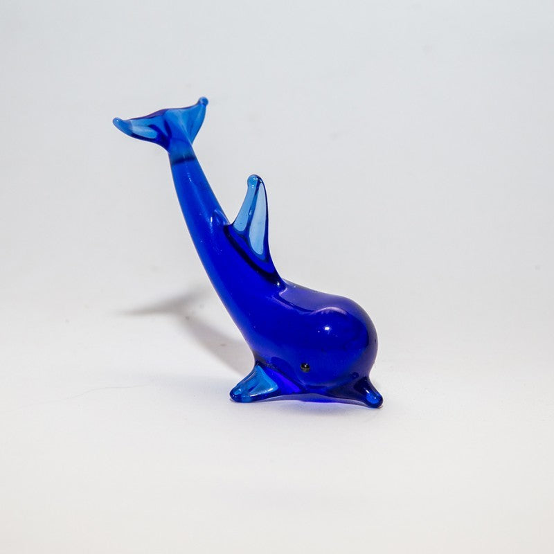 Delphin Mini Plus 4-5cm Glas Figuren Sammeln Vitrine Miniatur Zoo Meerestiere
