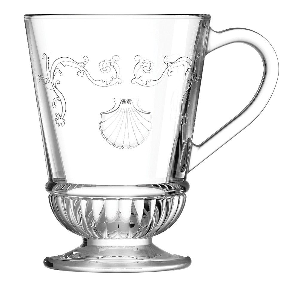 Glastasse Versailles 275ml Trinkglas Tee Heckelbecher transparent Vintage