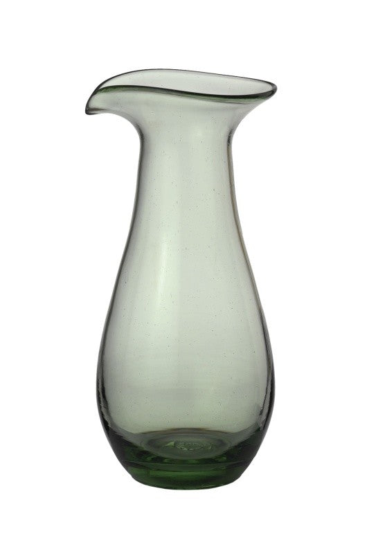Dekanter Thüringer Waldglas grün 1200ml Kanne Karaffe Krug Wein Wasser Handmade
