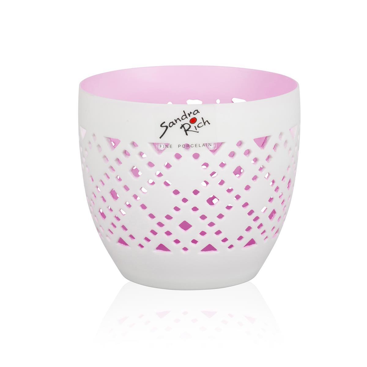 Teelich Windlicht Orient Porzellan matt 8cm