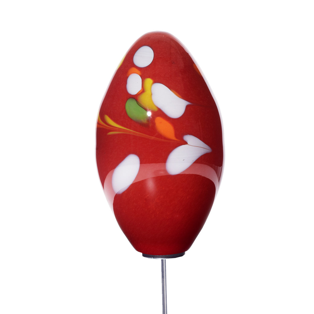 Glas-Ei 15cm Gartenflair inkl. Stab