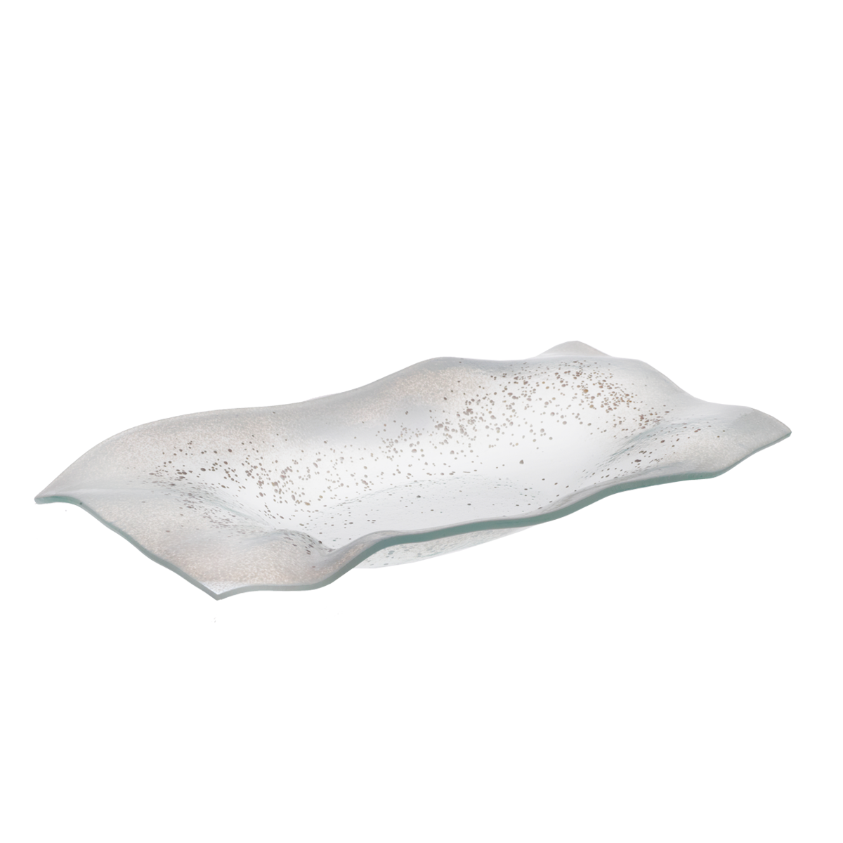 Schale Design Valence Fusing Glas ca. 42x22cm Handmade