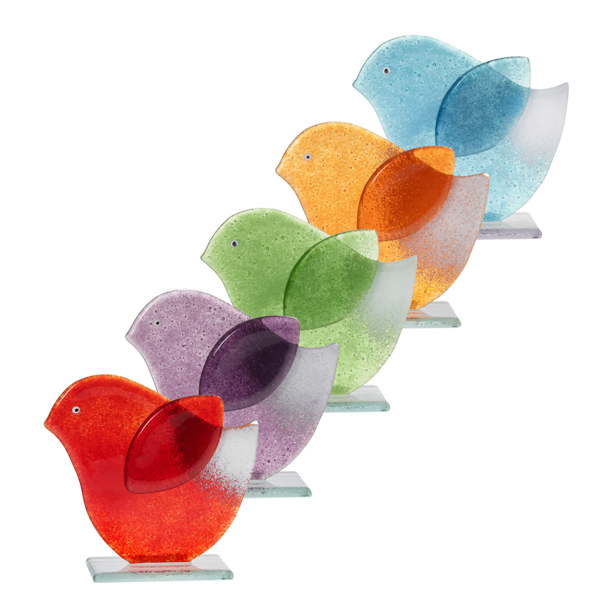 Glasfigur Vogel Fusing 11cm