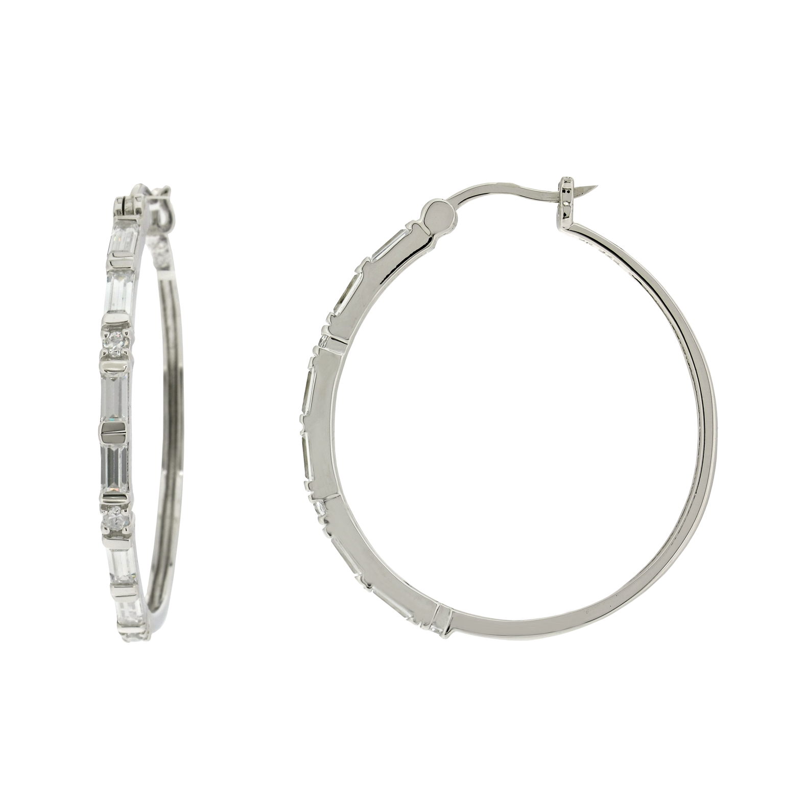 Ohrringe Creolen Doto aus 925 Sterling Silber Schmuck für Damen Heat