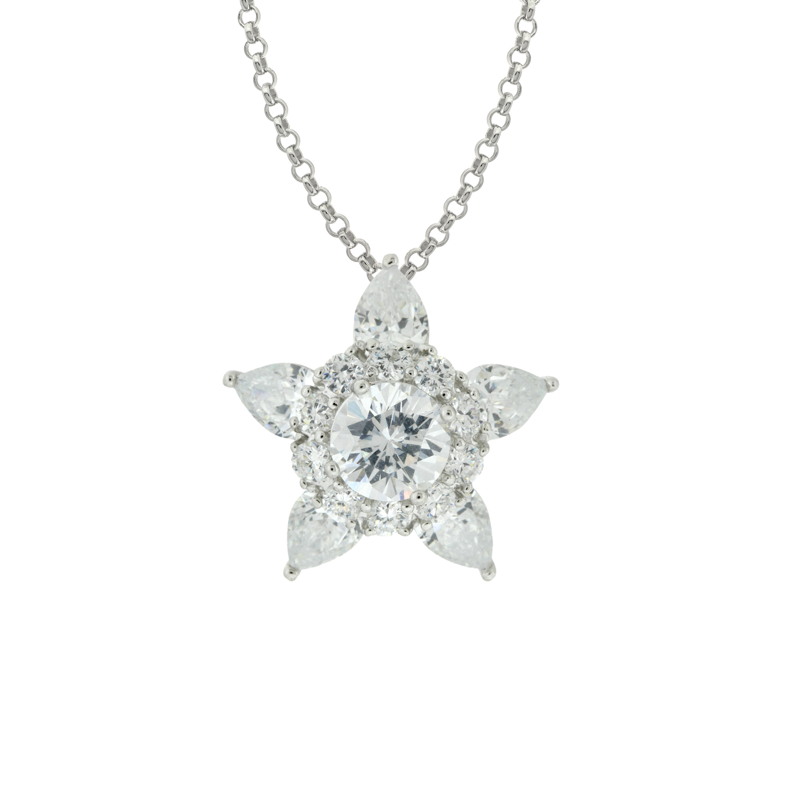 Kettenanhänger Astera aus 925 Sterling Silber Schmuck für Damen Friends