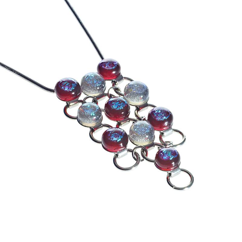 Halskette Perlen "Fusing Gem" (3,5cm)