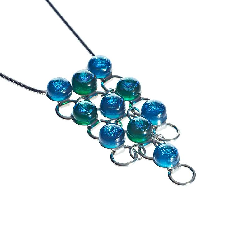 Halskette Perlen "Fusing Gem" (3,5cm)