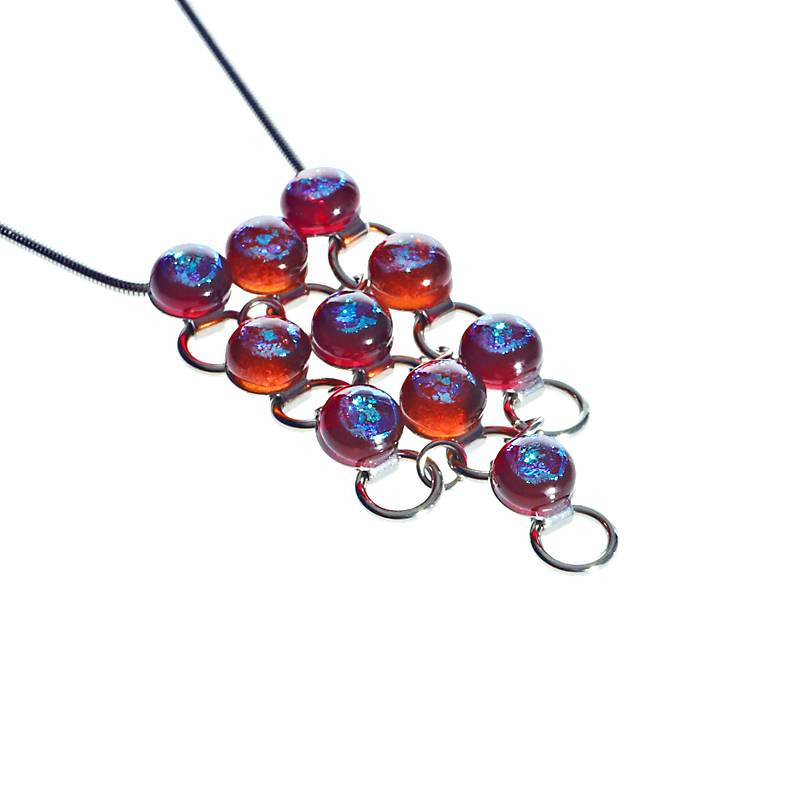 Halszette Perlen "Fusing Gem" (3,5cm)