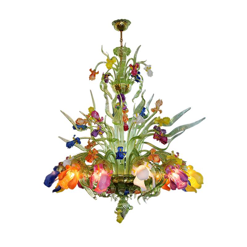 Kronleuchter Acquatico Policromo "Murano" (Ø100cm)