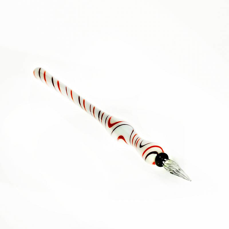 Glasfederschreiber bunt Feder (17 cm)