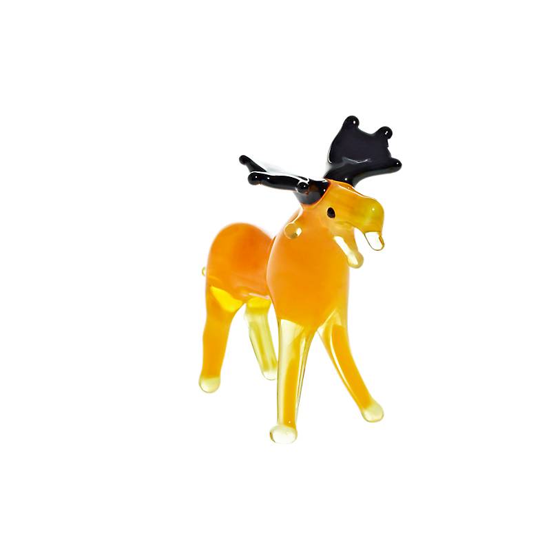 Elch Mini Plus 4-5cm Glas Tiere Figuren Sammeln Vitrine Miniatur Zoo