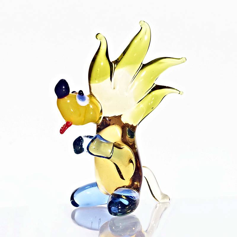 Igel steht Midi 6-8cm Glas Figuren Sammeln Vitrine Miniatur Waldtier
