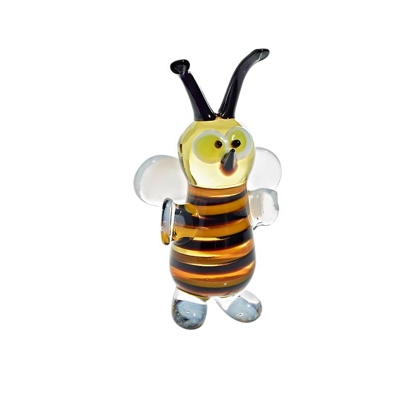 Biene Midi 6-8cm Glas Tiere Insekt Figuren Sammeln Vitrine Miniatur