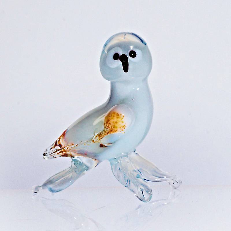 Eule  Midi 6-8cm Glas Tiere Figuren Sammeln Vitrine Miniatur Waldvogel