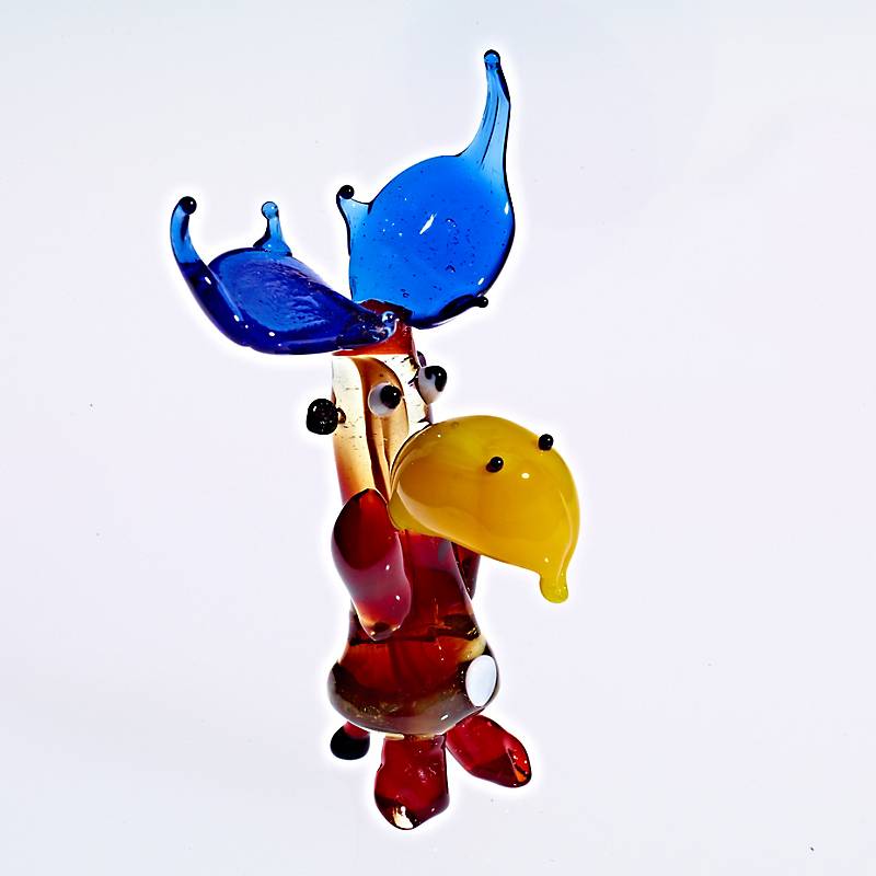 Rentier Midi 6-8cm Glas Tiere Figuren Sammeln Vitrine Miniatur Zoo