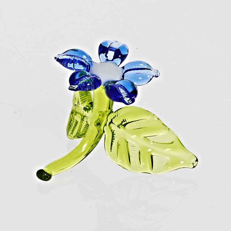 Margarete Mini Plus 4-5cm Glas Blüten Figur Kunstblumen Dekoration Geschenk
