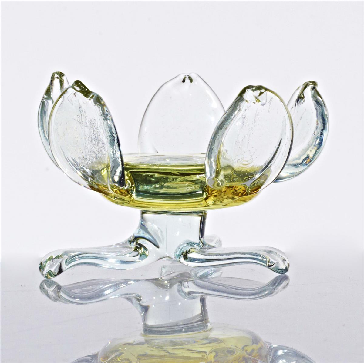 Teelichthalter Flower Blumen 7,5cm Glas Kerzenhalter Dekoration Geschenk