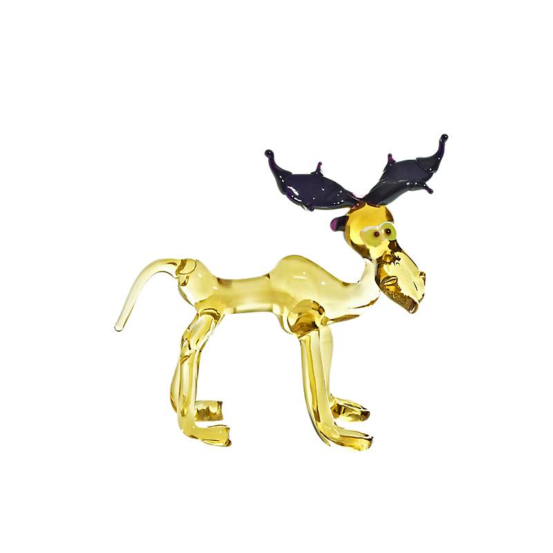 Elch Medium 6-15cm Glas Tiere Figuren Sammeln Vitrine Miniatur Zoo