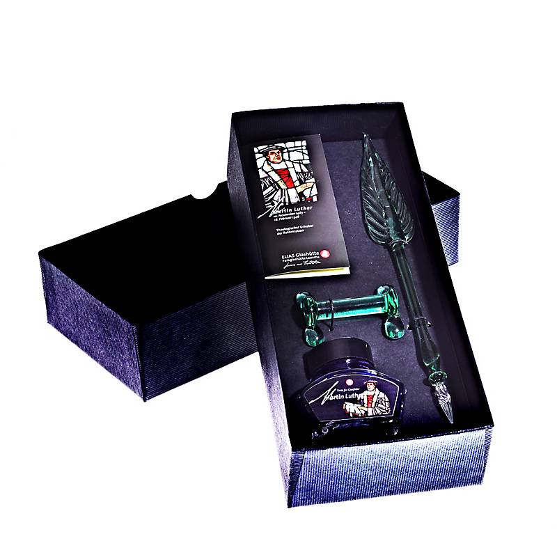 Glasfeder-Set Martin Luther