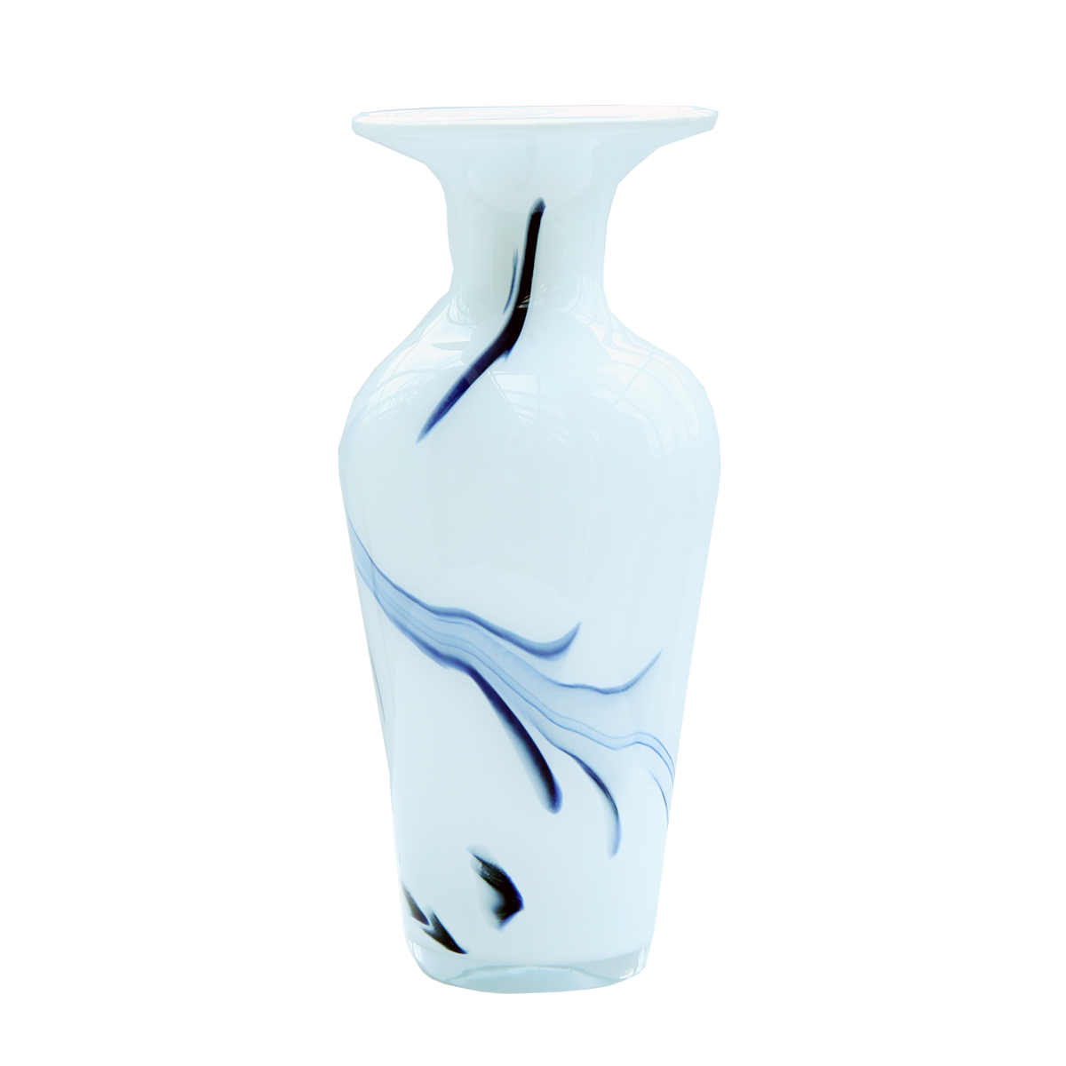 Glasvase Blumenvase Gefäß Amphore Athen 27,5cm Dekoration farbig mundgeblasen