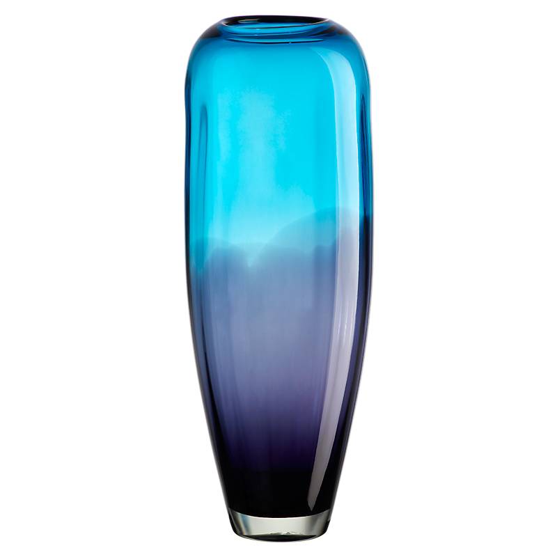 Glasvase Laguna 45cm blau