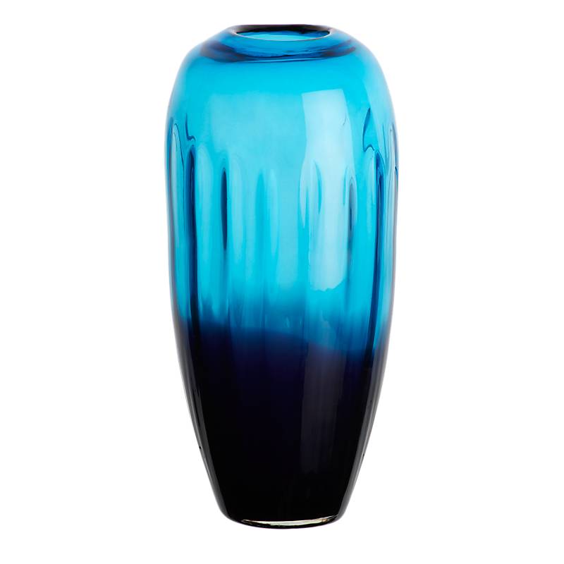 Glasvase Laguna 30cm blau