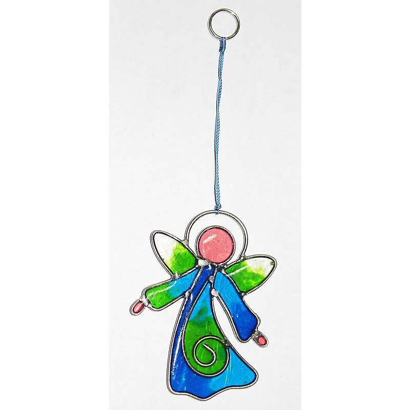 Fensterbild Glas Engel (7,5cm)