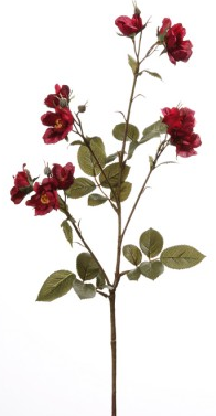 Kunstblume  Rosenzweig Nicca dunkelrot 73 cm