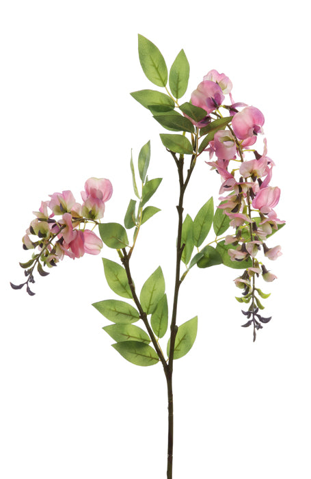 Kunstblume Wisteria hellpink 105cm