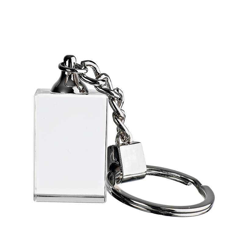 Glasschlüsselanhänger Line Pokal 3x2 cm