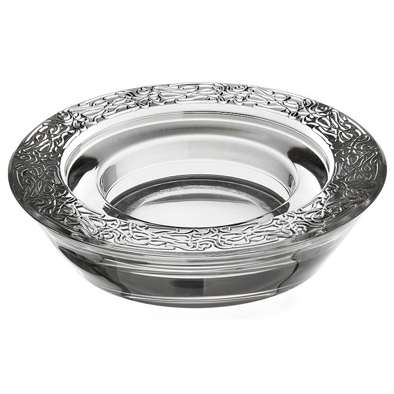 Stumpenkerzenhalter Mystery 15,5cm, Transparent, aus Bleikristall