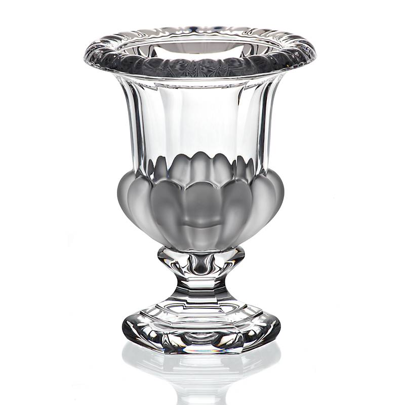 Vase aus Bleikristall 20cm, Transparent