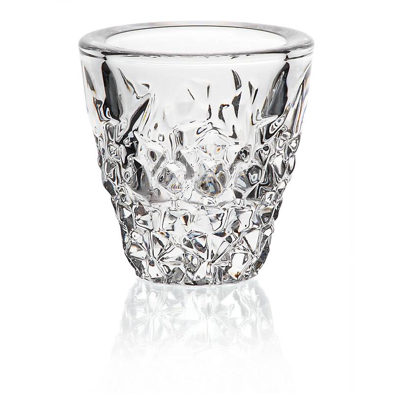 Votiv Katarina Gold 10cm , Transparent, aus Bleikristall