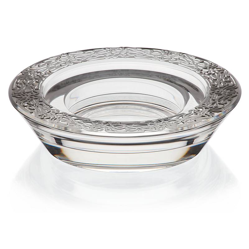 Schwerer Kerzenhalter Kerzenständer Stumpenkerzenhalter 15,5 cm Bleikristall Glas